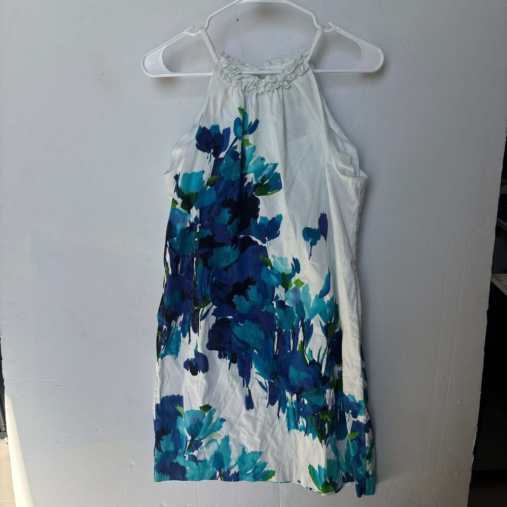 London Times Floral Print Halter Neck Dress Size 12
